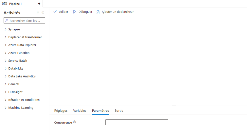 Paramètres de pipeline dans Azure Data Factory