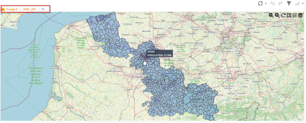 Carte nord Clients