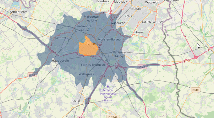 Carte population départemental