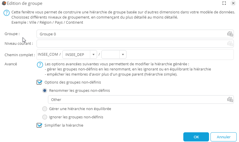 Edition groupe QGIS