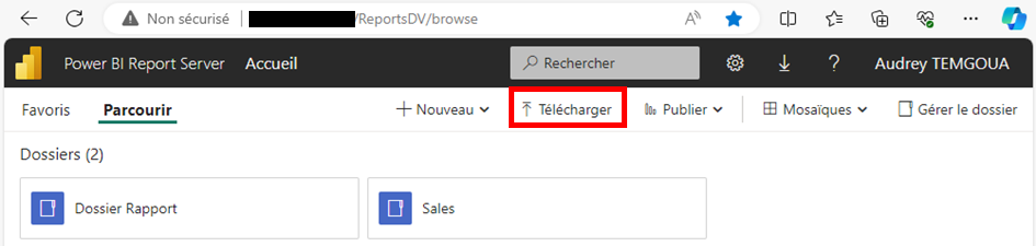 Télécharger rapport SSRS