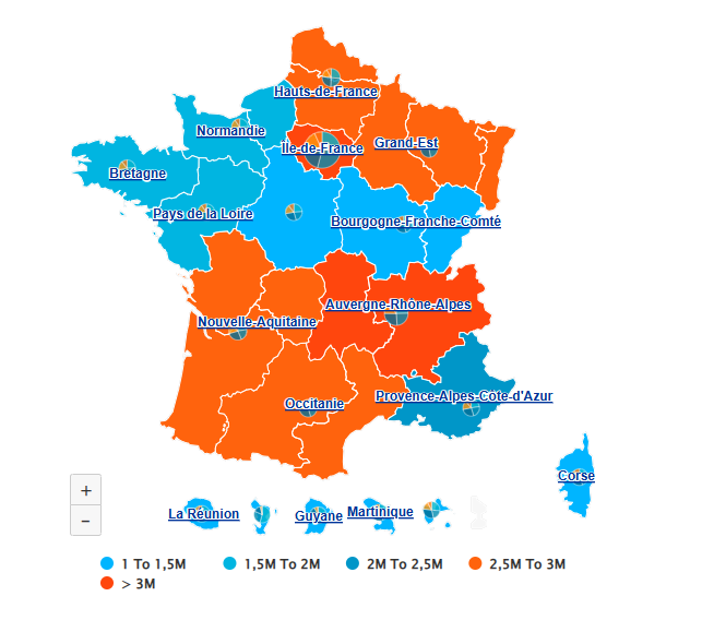 Carte géographique France Need4Viz