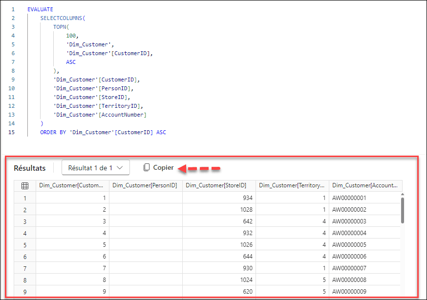 Intérrogation des données d'une table 2